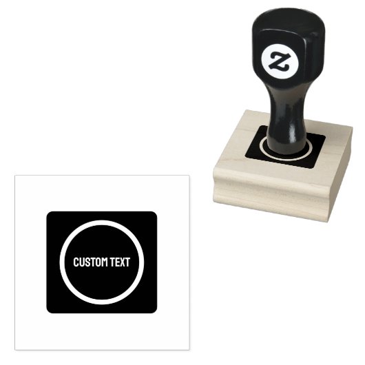 Aangepaste tekst Uw unieke boodschap stijl indruk Rubberstempel (Gestempeld)