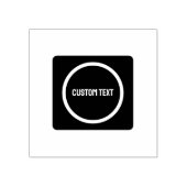 Aangepaste tekst Uw unieke boodschap stijl indruk Rubberstempel (Afrduk)