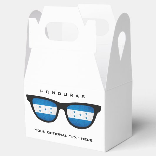 Aangepaste tekst van Honduras in de schaduw gestel Bedankdoosjes (Geopend)
