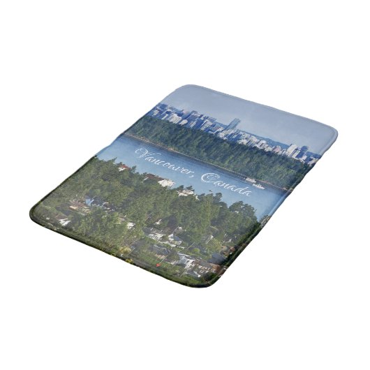 Aangepaste tekst Vancouver, Canada badmat (Gekanteld)