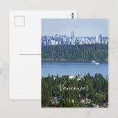 Aangepaste tekst Vancouver, Canada briefkaart (Voorkant / Achterkant)