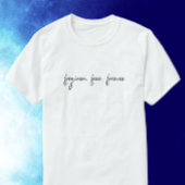 Aangepaste tekst Vergeven Modern Script Christelij T-shirt