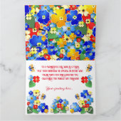 Aangepaste tekst Verjaardag Kinderen kleurt ventil Kaart (Binnen)