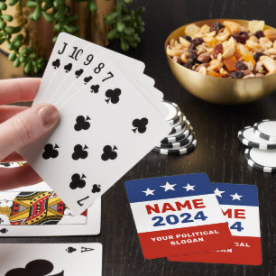 Aangepaste tekst verkiezingscampagne Gear Speelkaa Pokerkaarten