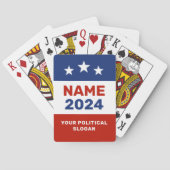 Aangepaste tekst verkiezingscampagne Gear Speelkaa Pokerkaarten (Achterkant)