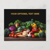 Aangepaste tekst Verse groenten Briefkaart (Voorkant)