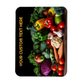 Aangepaste tekst Verse groenten Magneet (Verticaal)