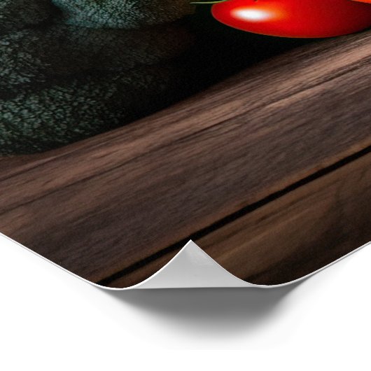 Aangepaste tekst Verse groenten Poster (Hoek)