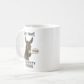 Aangepaste tekst Verwarde ezel Koffiemok (Voorkant links)