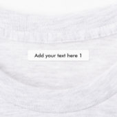 Aangepaste tekst Vier verschillende opties Fabric  Labels (Aangebracht)