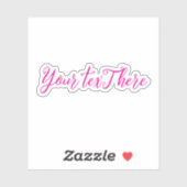 Aangepaste tekst Vinyl Decals - Bouw uw eigen deca Sticker (Vel)