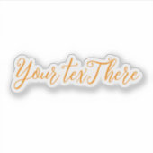 Aangepaste tekst Vinyl Decals - Bouw uw eigen deca Sticker (Voorkant)