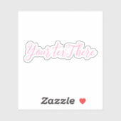 Aangepaste tekst Vinyl Decals - Bouw uw eigen deca Sticker (Vel)