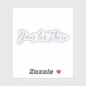 Aangepaste tekst Vinyl Decals - Bouw uw eigen deca Sticker (Vel)