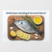 Aangepaste tekst vis Dorado Raamsticker (Vel)