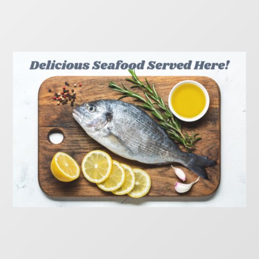 Aangepaste tekst vis Dorado Raamsticker (Vel)