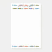 Aangepaste tekst vispatroon Post-it notities Post-it® Notes (Voorkant)