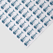 Aangepaste tekst vissenpatroon Botten Tissuepapier (Detail)