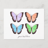 Aangepaste tekst vlinders briefkaart (Voorkant)