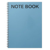 Aangepaste tekst Voeg uw eigen spiraal foto Notiti Notitieboek (Voorkant)