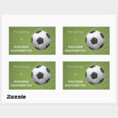Aangepaste tekst Voetbal Doel stickers (Vel)