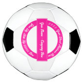 Aangepaste tekst Voetbal Sjabloon ontwerp uw eigen (Gedraaid)