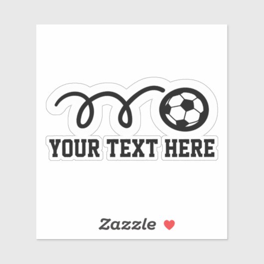 Aangepaste tekst voetbal sporten vinylstickers sticker (Vel)