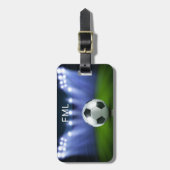 Aangepaste tekst Voetbalkstadion bagagelabel (Voorkant verticaal)