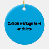 Aangepaste tekst voor 100% pickleball-speler keramisch ornament (Achterkant)