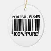 Aangepaste tekst voor 100% pickleball-speler keramisch ornament (Links)