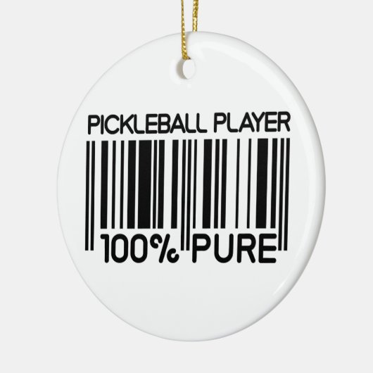 Aangepaste tekst voor 100% pickleball-speler keramisch ornament (Links)