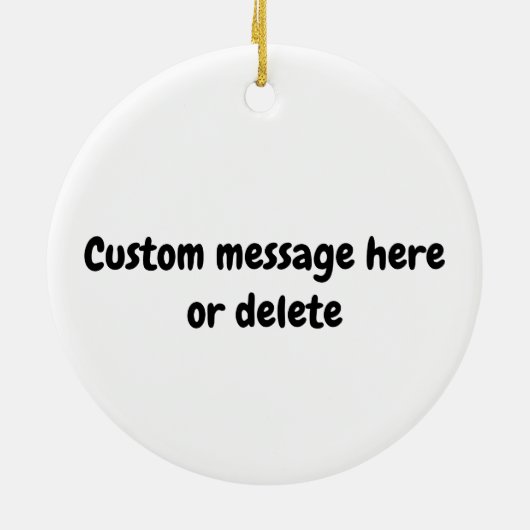 Aangepaste tekst voor 100% pickleball-speler keramisch ornament (Achterkant)