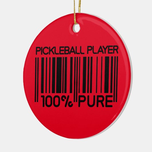Aangepaste tekst voor 100% pickleball-speler keramisch ornament (Links)
