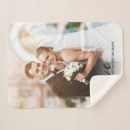 Aangepaste tekst voor aangepaste liefdesscripts vo sherpa deken (Voorkant (horizontaal))