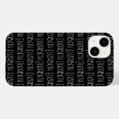 Aangepaste tekst voor aangepaste tekendecostijl Case-Mate iPhone case (Achterkant (horizontaal))