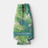 Aangepaste tekst voor abstract loodpatroon flesjeskoeler (Achterkant)