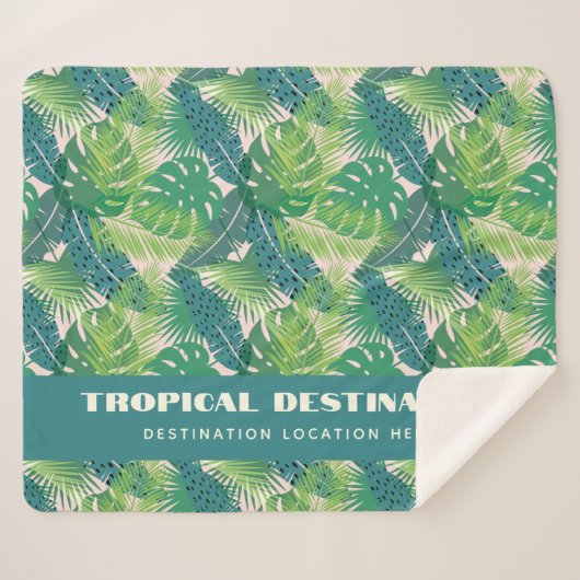 Aangepaste tekst voor abstract loodpatroon sherpa deken (Voorkant (horizontaal))