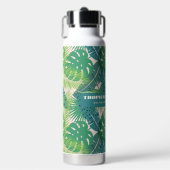 Aangepaste tekst voor abstract loodpatroon waterfles (Voorkant)