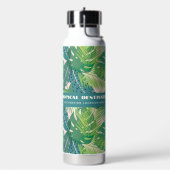 Aangepaste tekst voor abstract loodpatroon waterfles (Links)