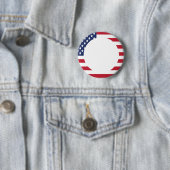 Aangepaste tekst voor Amerikaanse vlag Ronde Button 5,7 Cm (In situ)