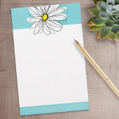 Aangepaste tekst voor Aqua en Yellow Whimsical Dai Briefpapier