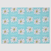 Aangepaste tekst voor Aqua en Yellow Whimsical Dai Tissuepapier (Voorkant)