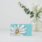 Aangepaste tekst voor Aqua en Yellow Whimsical Dai Visitekaartje (Staand voorkant)