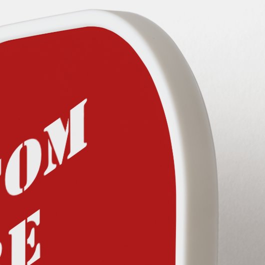 Aangepaste tekst voor artsen pickleball paddle (Links Detail)