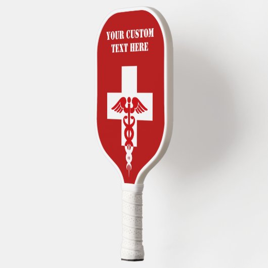 Aangepaste tekst voor artsen pickleball paddle (Links)