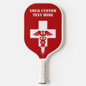 Aangepaste tekst voor artsen pickleball paddle (Achterkant)