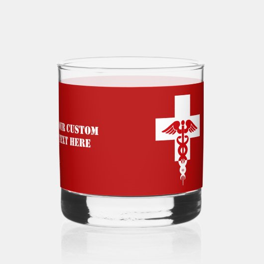 Aangepaste tekst voor artsen whisky glas (Links)
