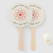 Aangepaste tekst voor Atom Structure Science Handwaaier (Voorkant en achterkant)