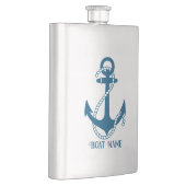 Aangepaste tekst voor blauw bootanker flacon (Rechts)