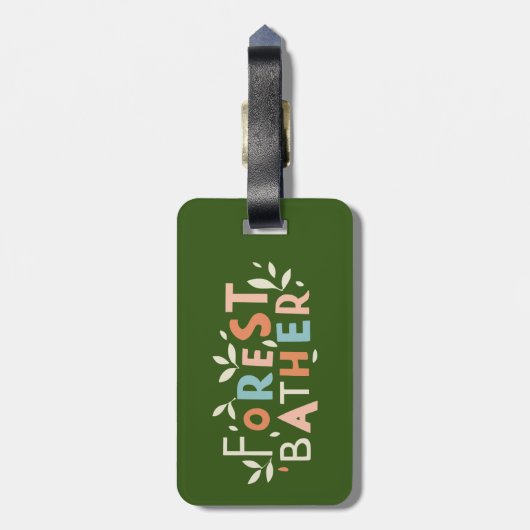 aangepaste tekst voor bosbad bagagelabel (Achterkant verticaal)